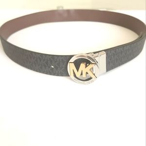 MK Michael Kors Black Logo Belt